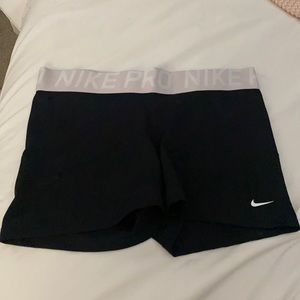 black nike pro shorts